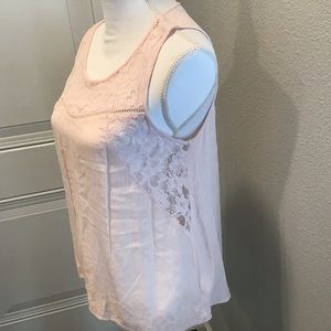 Pink lace top